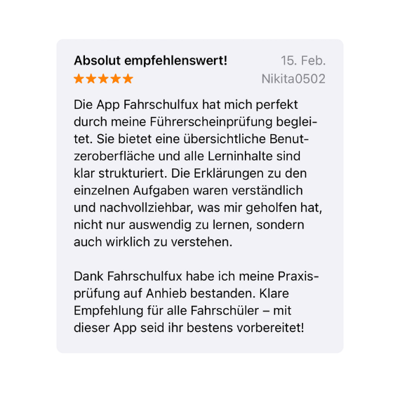 Bewertung des Videokurses